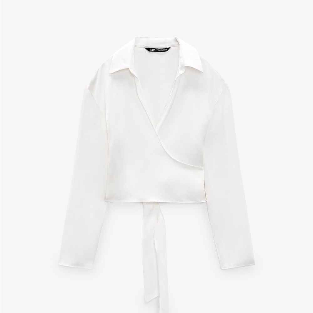 Zara Satin tie top